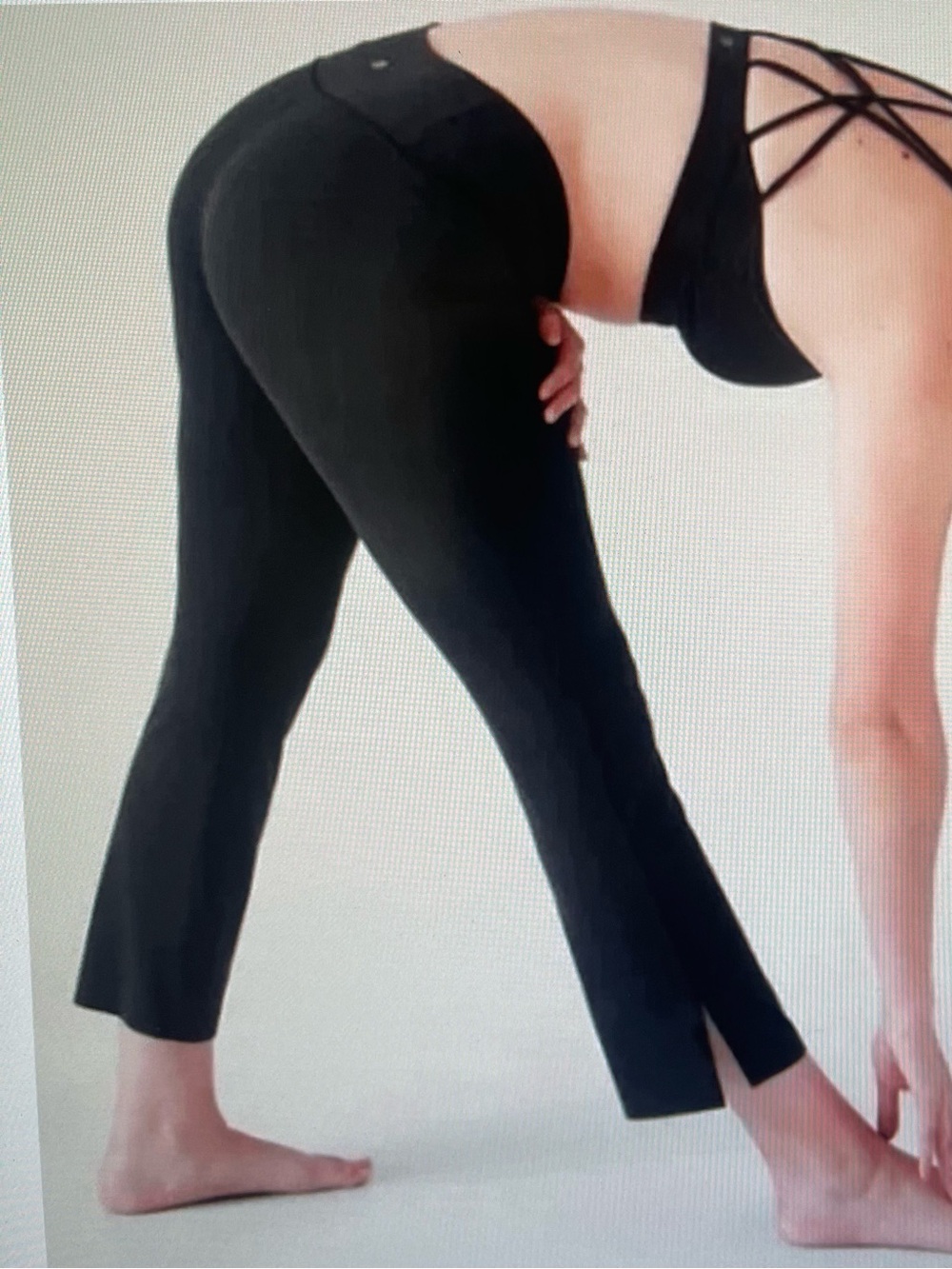 Athleta Transcend Stash Crop Straight Leg Pants, Black, Size Large Petite (LP) - Picture 10 of 11